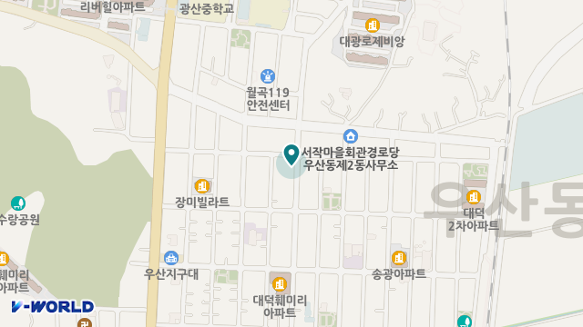 광산재가노인복지센터 위치 지도