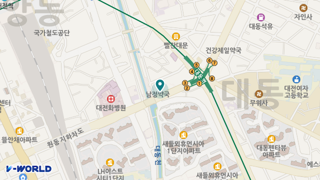 운서복지센터 위치 지도
