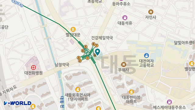 (사)도시생명네트워크 부설 재가노인복지센터 위치 지도