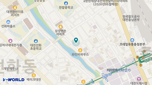 효행노인복지센터 위치 지도