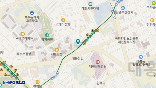 (A)비지팅엔젤스재가노인복지센터대전중구지점 위치 지도