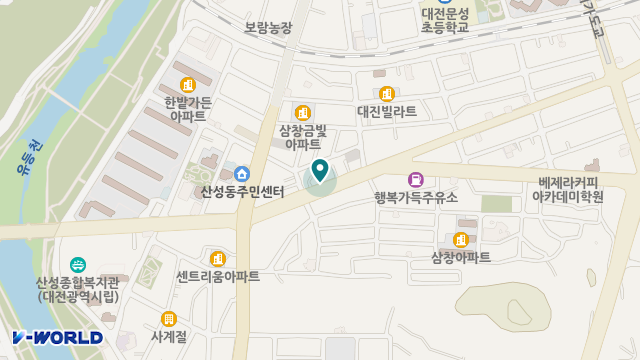 청송노인복지센타 위치 지도