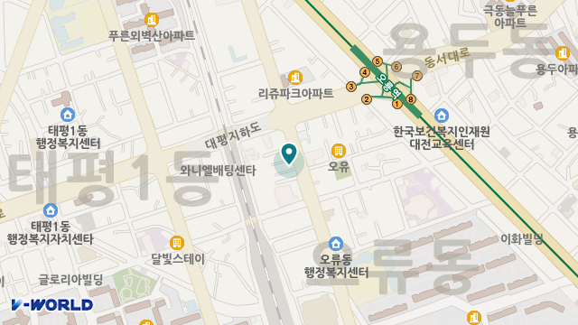 둔산복지용구 위치 지도