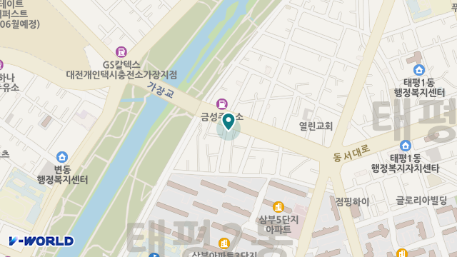 대전효재가노인복지센터 위치 지도