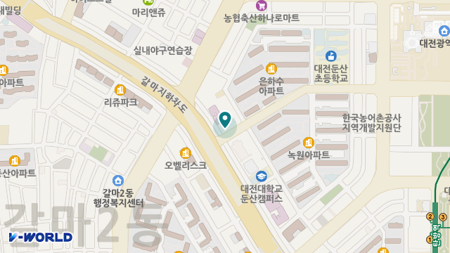 대전사랑의손길 노인주야간보호센터 위치 지도
