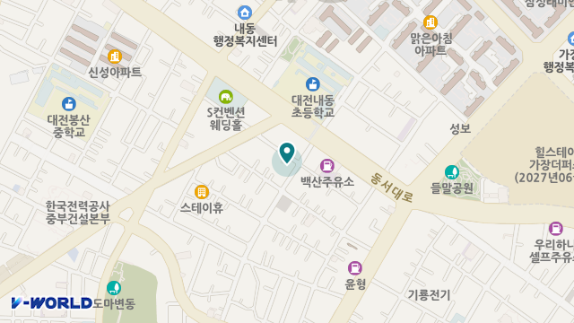 한밭사랑복지센터 위치 지도