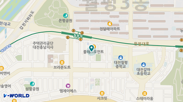 아리아케어방문요양서구월평센터 위치 지도