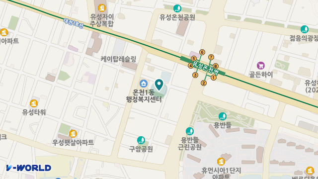 유성구종합사회복지관병설 노인복지센터 위치 지도