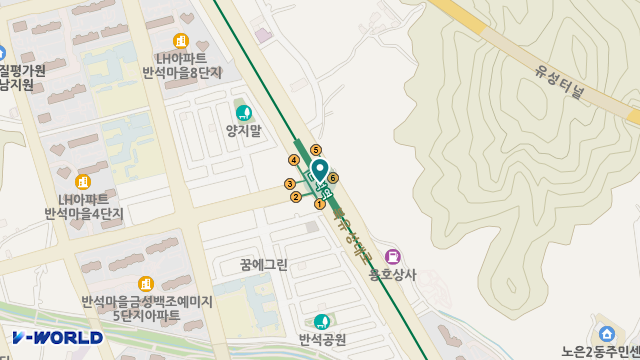 정다운 노인복지센터 위치 지도