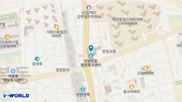 신탄진한사랑노인복지센터 위치 지도