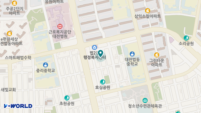 진각홈케어 대전동부센터 위치 지도