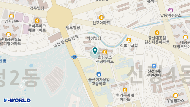 우주의료기 위치 지도