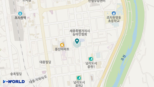 세종의료기 위치 지도