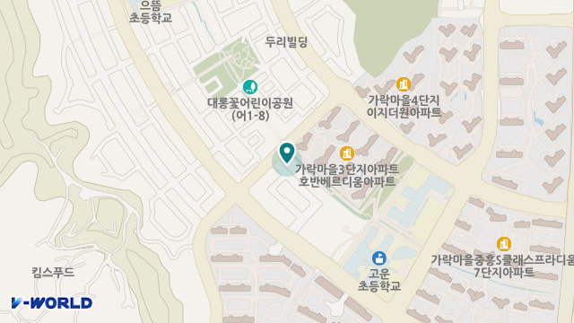 고운세종노인주야간센터 위치 지도
