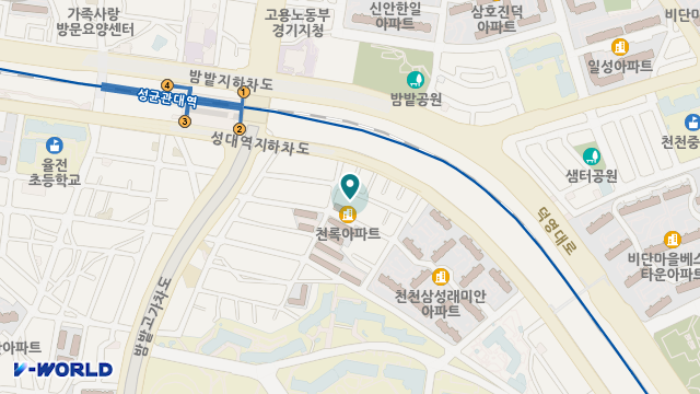 수원 탑 요양센터 위치 지도