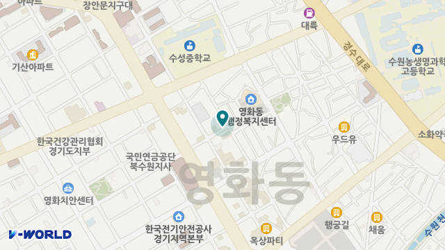 섬기는 온맘터치수원2호점 위치 지도