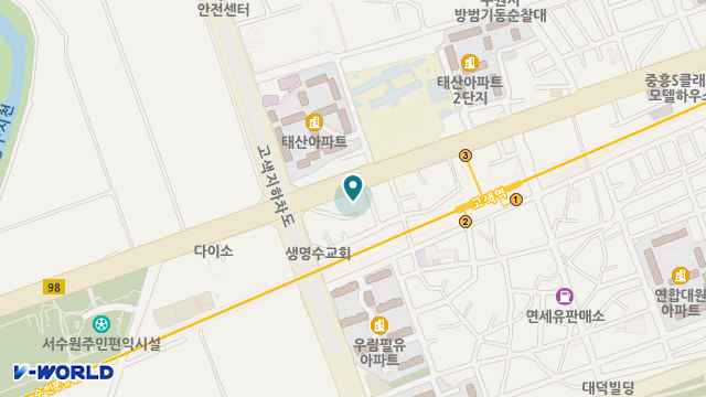 수원바오로재가복지센터 위치 지도