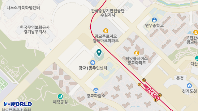 (A)비지팅엔젤스 수원영통방문요양지점 위치 지도