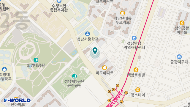 소망의료기 위치 지도