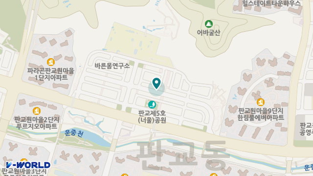 판교재가노인복지센터 위치 지도