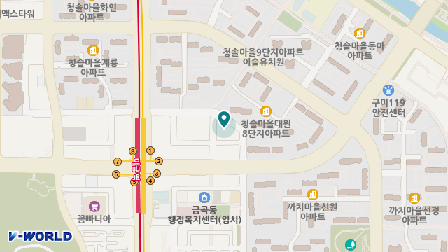 청솔재가장기요양센터 위치 지도
