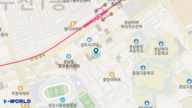 해피안방문복지센터 성남점 위치 지도