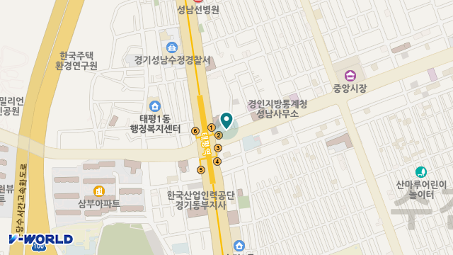 "(A+)"성남방문요양센터 위치 지도