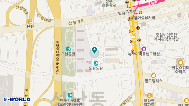 효베스트 노인복지 위치 지도