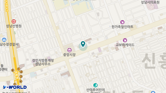 성남의료복지사회적협동조합 우리재가복지센터 위치 지도