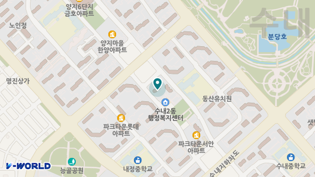 분당사랑재가복지센터 위치 지도