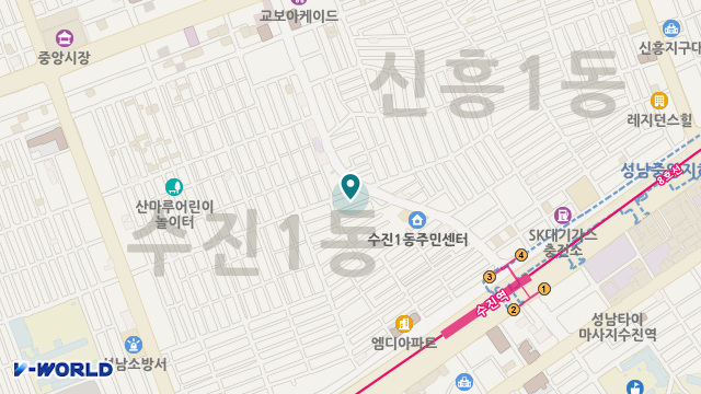 사랑재가복지센터 위치 지도