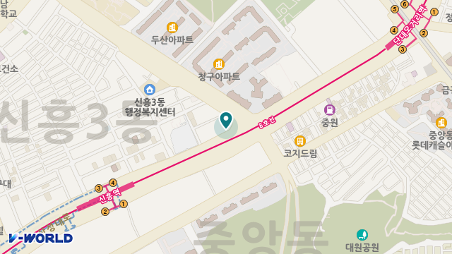 행복재가장기요양기관 위치 지도