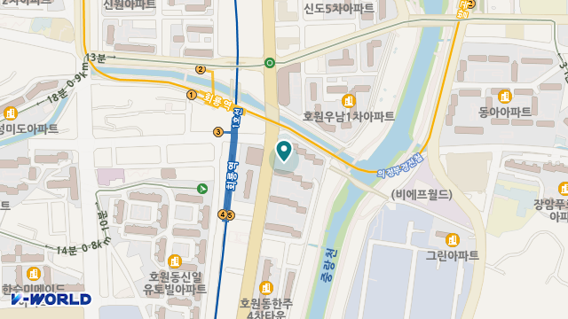 (주)의정부돌봄센터 위치 지도