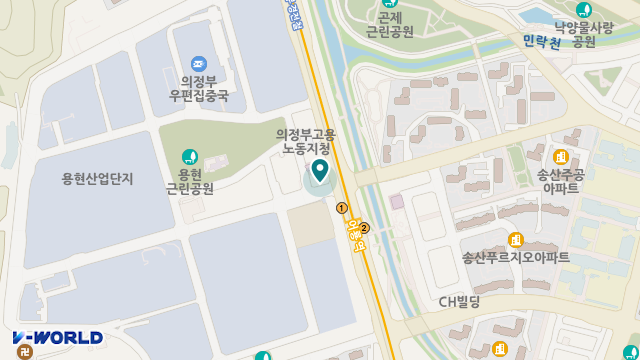 경기북부 의정부 방문요양센터 위치 지도