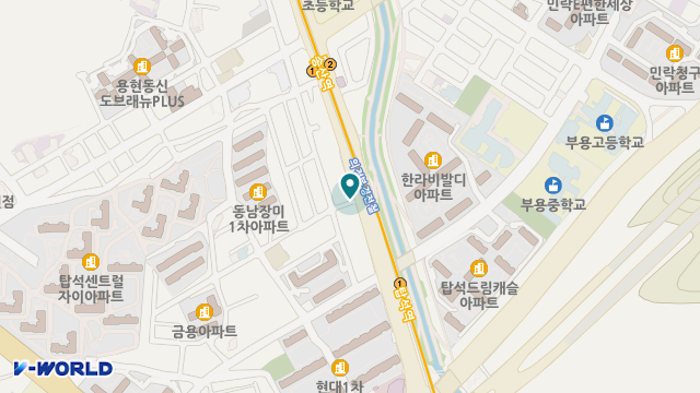 한나주야간보호센터 위치 지도