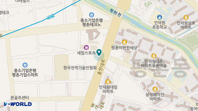 케어네이션 동안센터 위치 지도