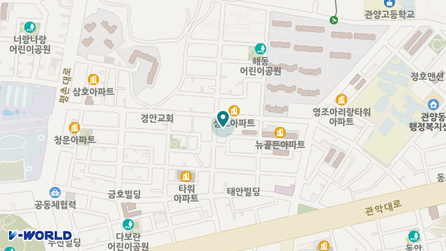 (A)공동체안양노인복지센터 위치 지도