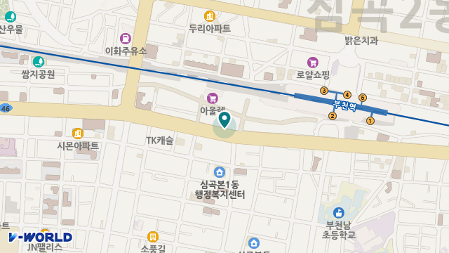 아주의료기 위치 지도