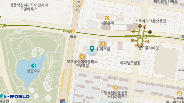 중동노인주간보호센터 위치 지도