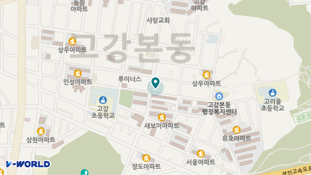 고강실버재가센터 위치 지도