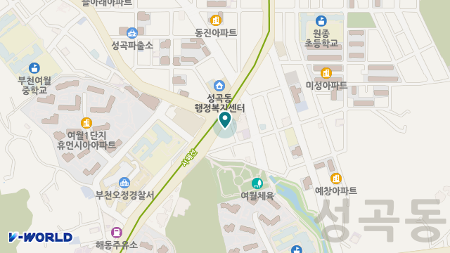 부천실버복지센터 위치 지도