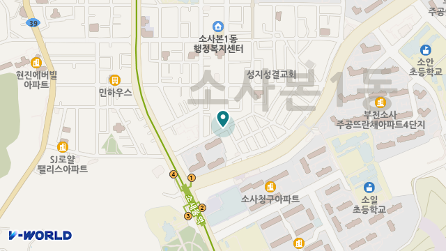 서정노인돌봄센터 위치 지도