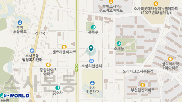 소새울재가복지센터 위치 지도