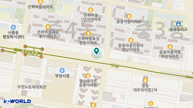 부천나눔노인주간보호센터 위치 지도