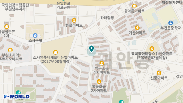 부천남부노인주야간보호센터 위치 지도