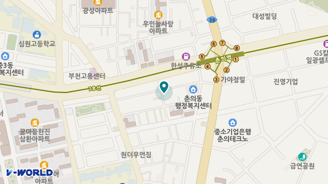 햇살노인복지센터 위치 지도