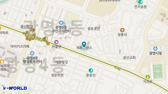 선향재가노인복지센터(광명) 위치 지도