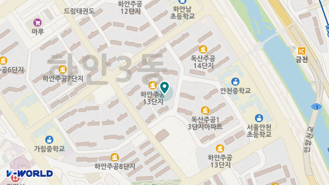 하안노인주간보호센터 위치 지도