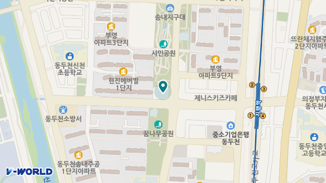 이원의료기 동두천점 위치 지도
