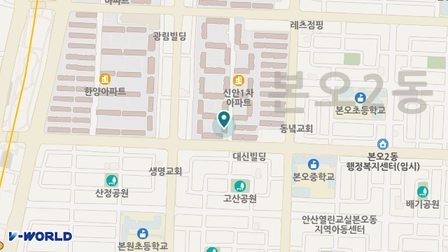 한마음실버케어(요,목) 위치 지도